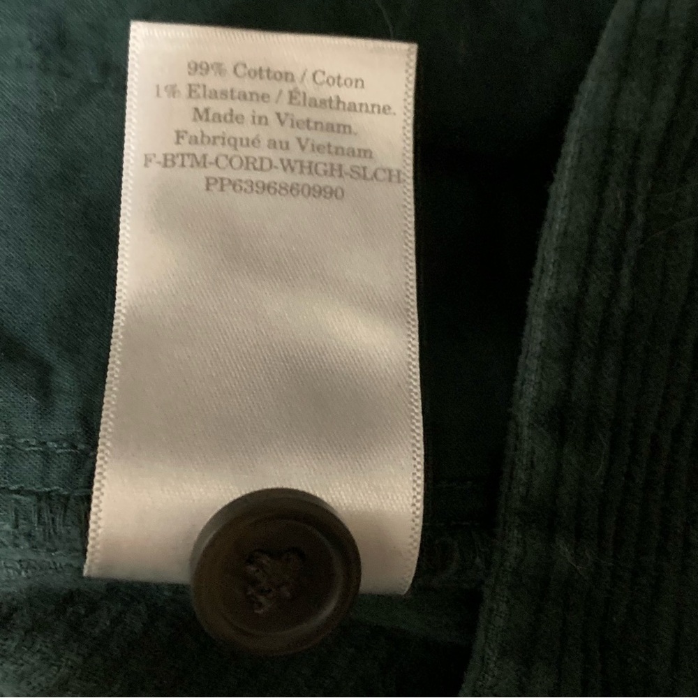 Everlane Corduroy Way High Drape Pant Womens 139393 Evergreen Wide Leg - Picture 16 of 16